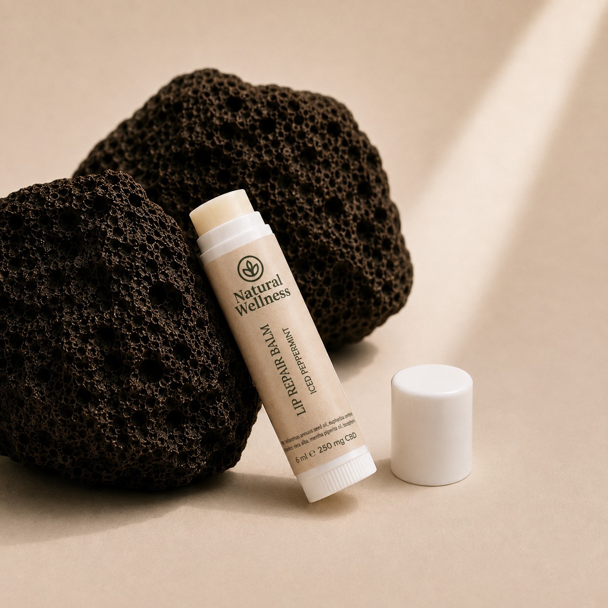 lip balm iced peppermint Lip Balm Iced Peppermint Natural Wellness, bálsamo labial con CBD y menta refrescante