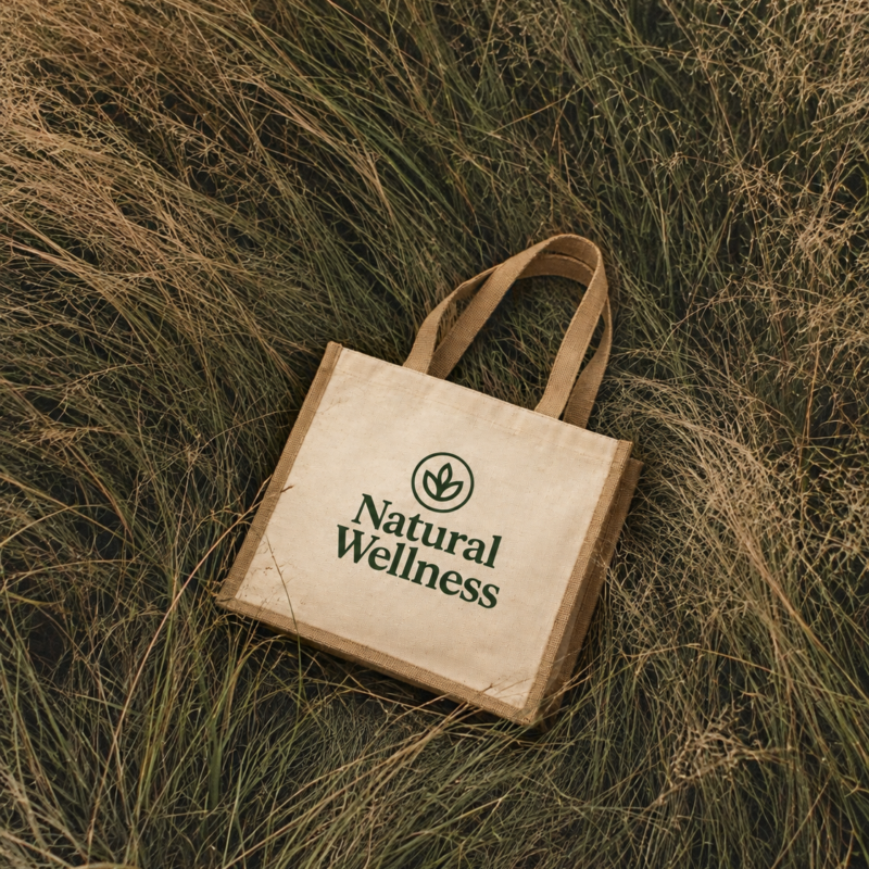 bolsa de tela natural wellness